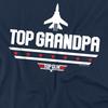 Top Gun Mens Top Grandpa Fathers Day T-Shirt