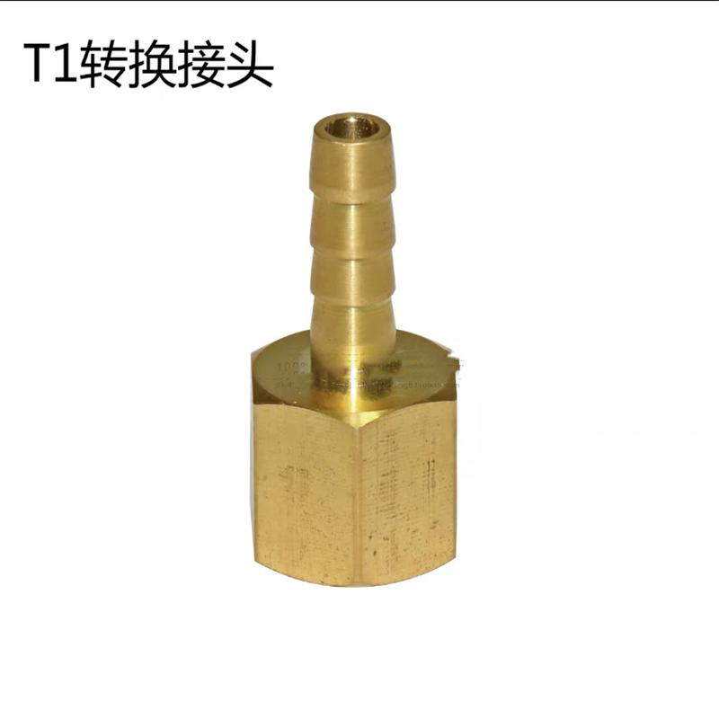 1PC vacuum pump vacuum gauge adapter tube fitting Refrigeration brass connector