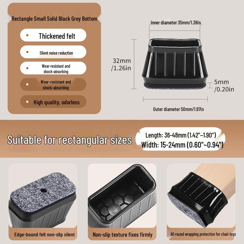 Silicone Chair and Table Leg Covers - Silent, Non-Slip Protection for Furniture