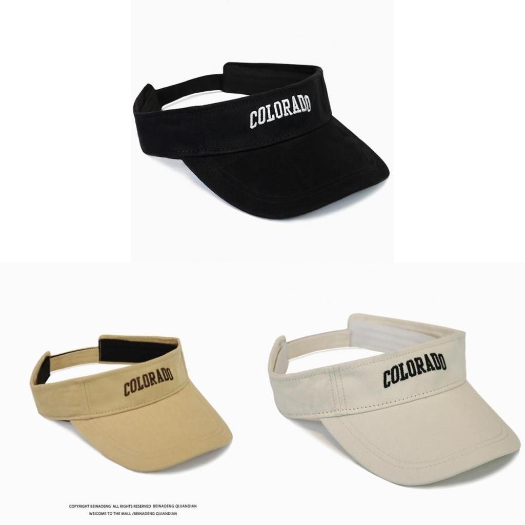 Sommer Unisex Sonnenhut mit atmungsaktivem Polyester und Buchstaben-Design für Laufen im Freien