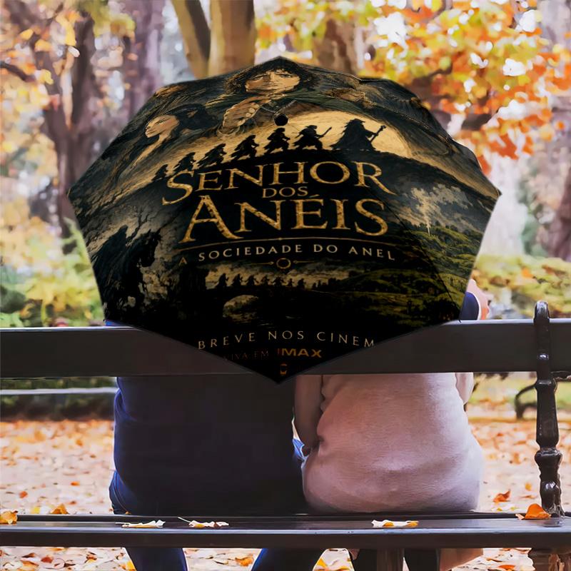Lord Rings Folding Umbrella Suitable For All Seasons Portable Travel Light Printing