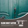 Slide Door Latch Lock Stainless Steel Sliding Bolt Anti-Theft Security Fastener for Gates Cabinets Padlocks Easy to Install No