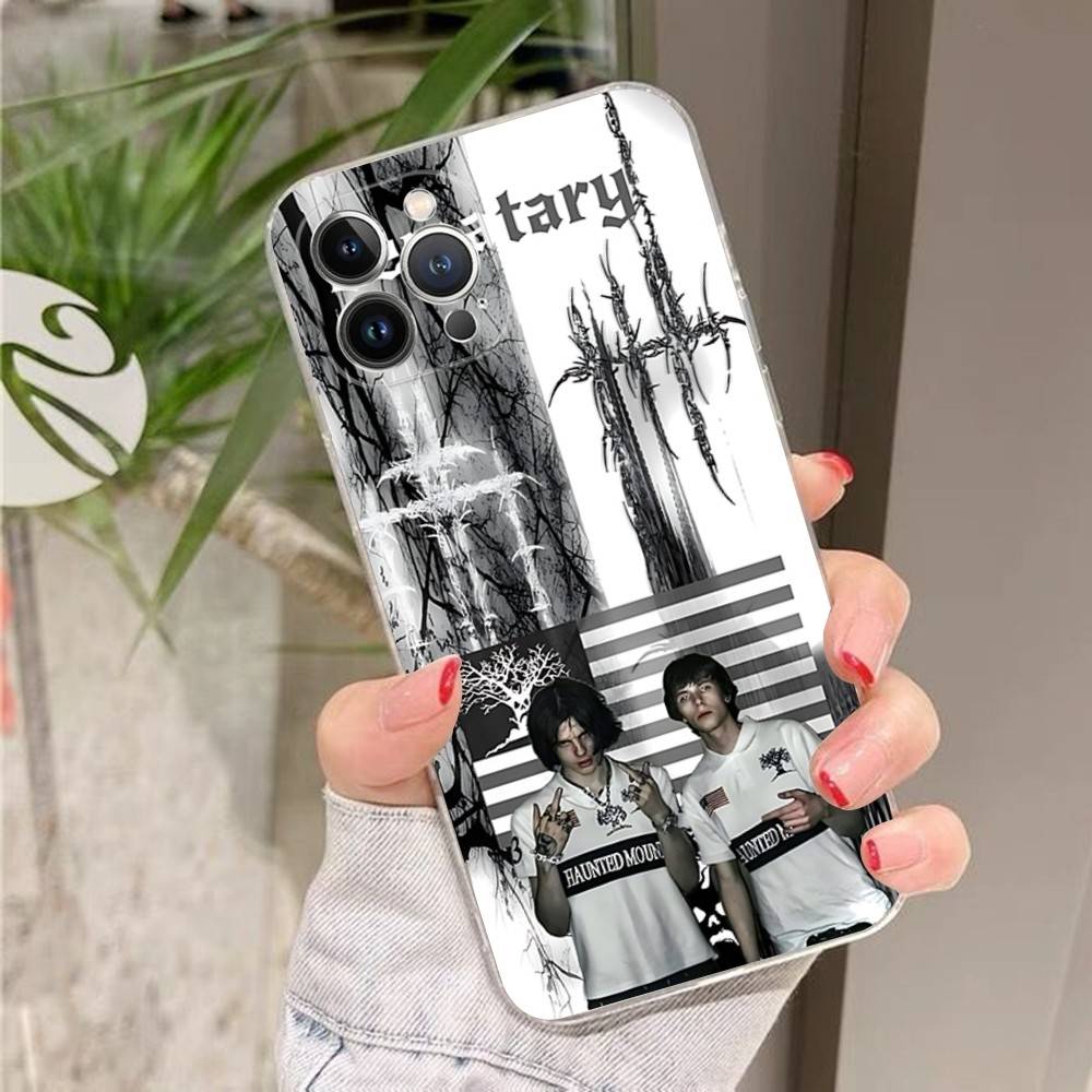 Sematary Geisterhaftes Handyhülle für iPhone 17 16 15 14 13 12 11 Plus Pro Max Transparent Weiche Hülle