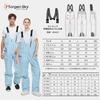 MORGEN SKY Snowboarding Bib Ski Unisex for Men and Water Size XL Pants, Pants, Women, Windproof, Warm, Abrasion-Resistant, 15,000mm Resistance, White,