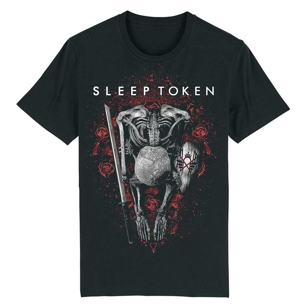 Sleep Token T-Shirt The Love You Want Skeleton Rock Band New Black Official