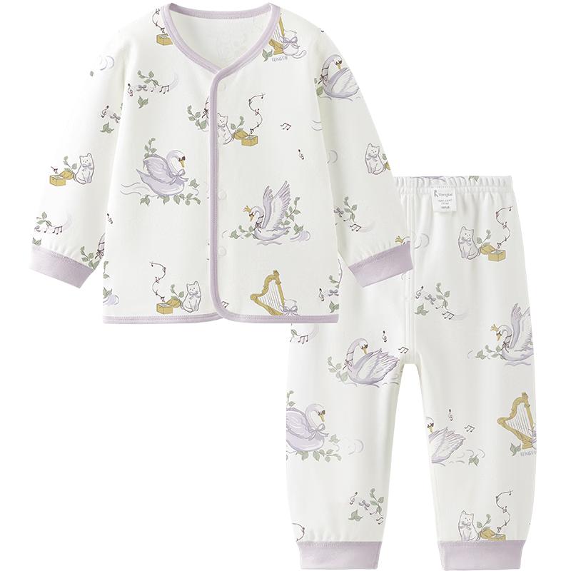 TONGTAI Kids' Pure Cotton Thermal Underwear & Pajama Set