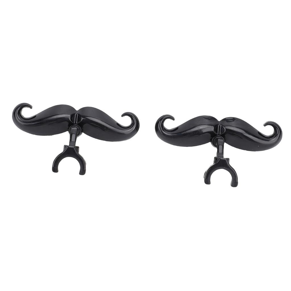 2 Pcs Trombone Clamp On Mustache Funny Plastic Euphonium Mouthpiece Mustache for Band Practices