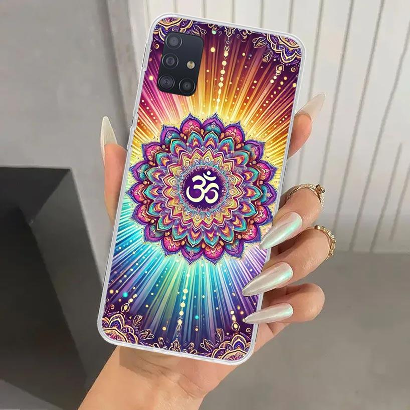 Mandala Chakra Insist Yoga Phone Case for Samsung Galaxy A52 A32 A22 A12 A02S A50S A30S A10S Note 20 Ultra 10 Plus S10 A31 A20 A