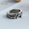 Unisex Ring Half Face Polished Alloy Goddess Venus Adjustable Opening Ring for Party Date Casual Life Finger Jewelry
