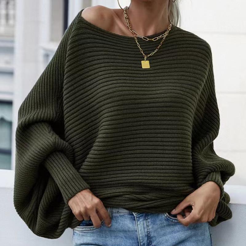 

IHUASU Осенне-зимний женский вязаный кардиган свободного кроя однотонный джемпер XL темно-зеленого