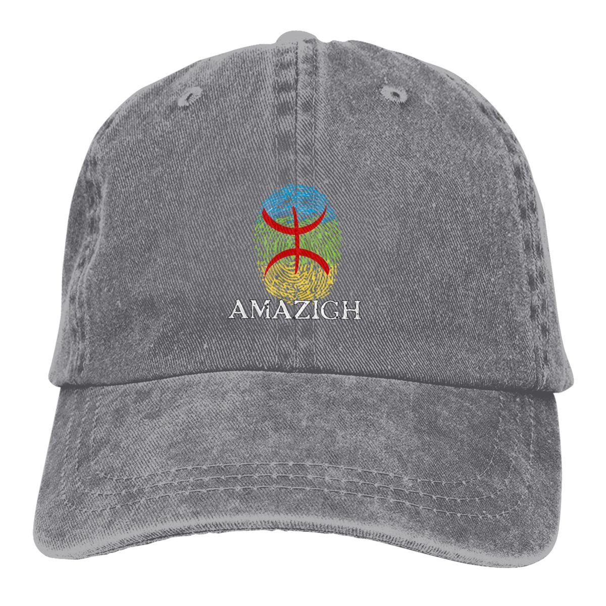 

Washed Mens Baseball Cap Amazigh Fingerprint Classic Trucker Snapback Caps Dad Hat Morocco Golf Hats One Size