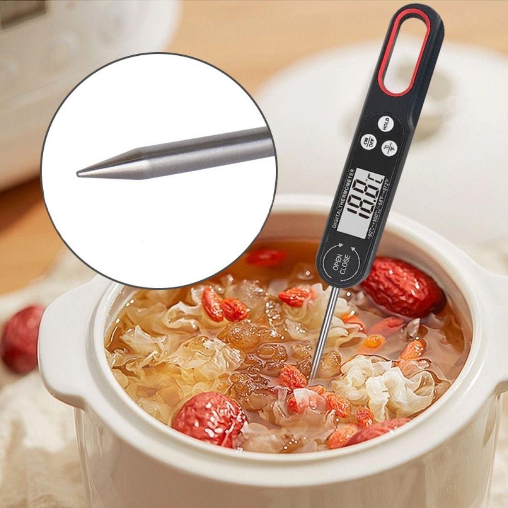 Switchable Units Probe Food Thermometer Instant Read Food Temperaure Sensor  Liquid