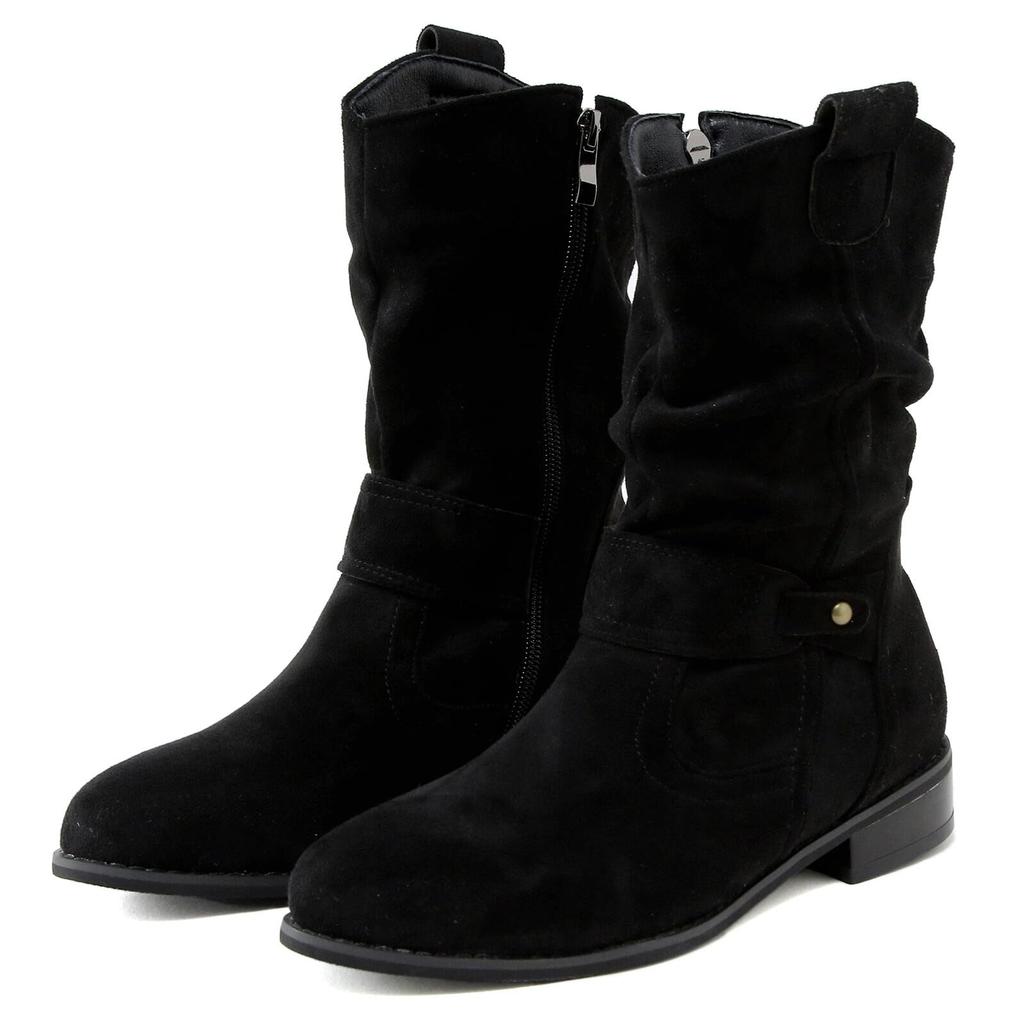 Boots Women's Costume Elegant Suede Half Boots Pointed  On Shoes Boots Heel Boots Half Height Western Boots Women's Boots