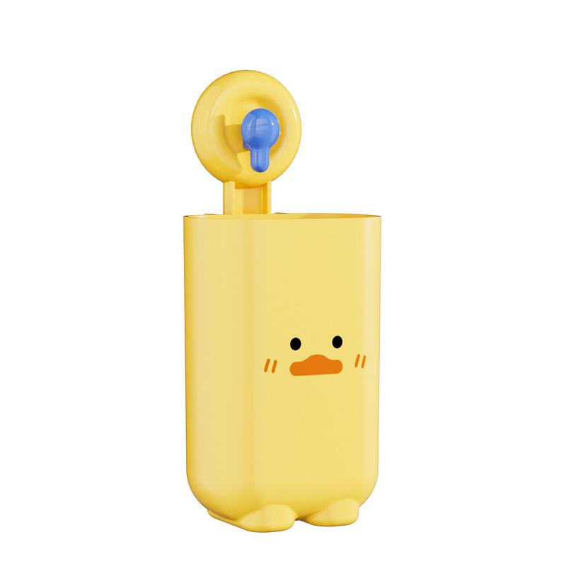 Cartoon Suction Cup Wall-Mounted Chopstick and Spoon Holder