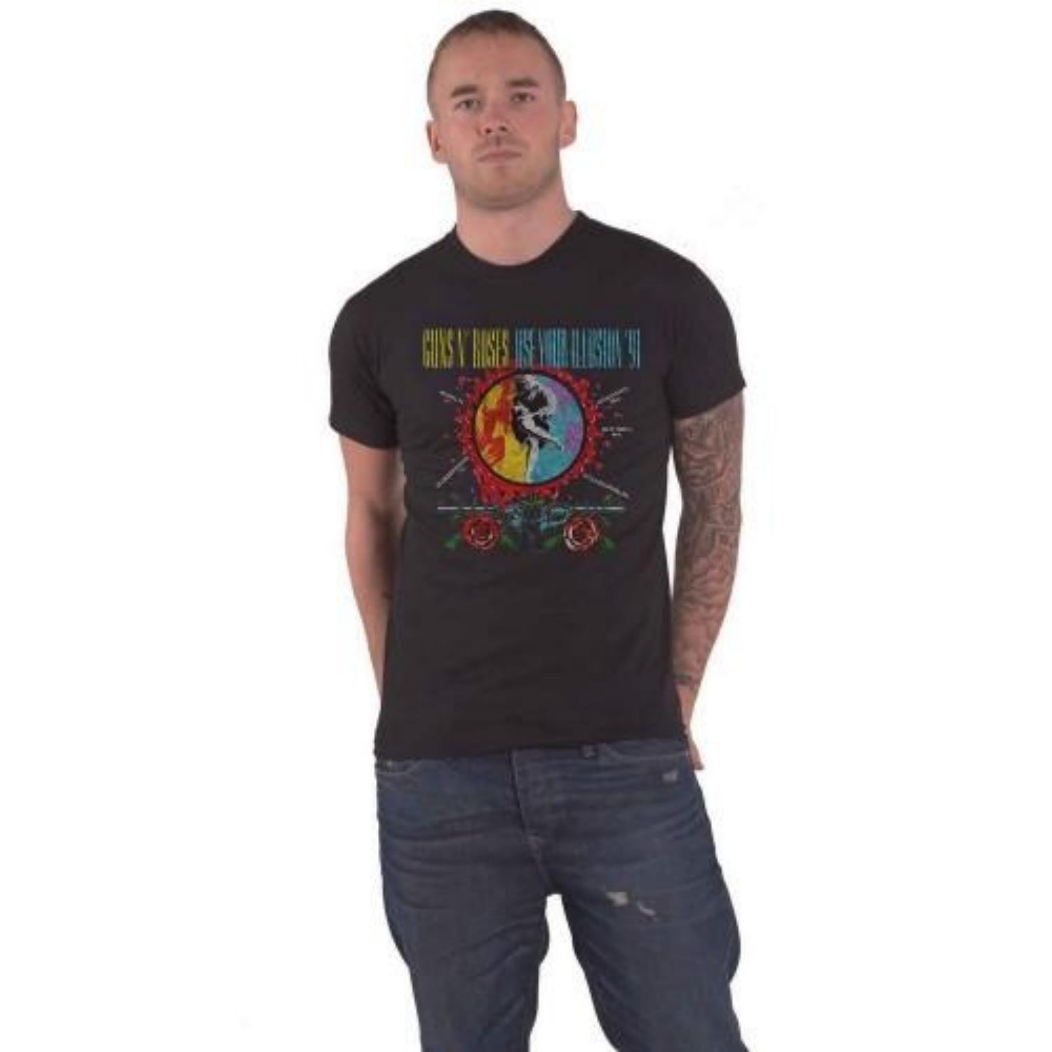 Guns N Roses Unisex Adult Splat T-Shirt XXXXL