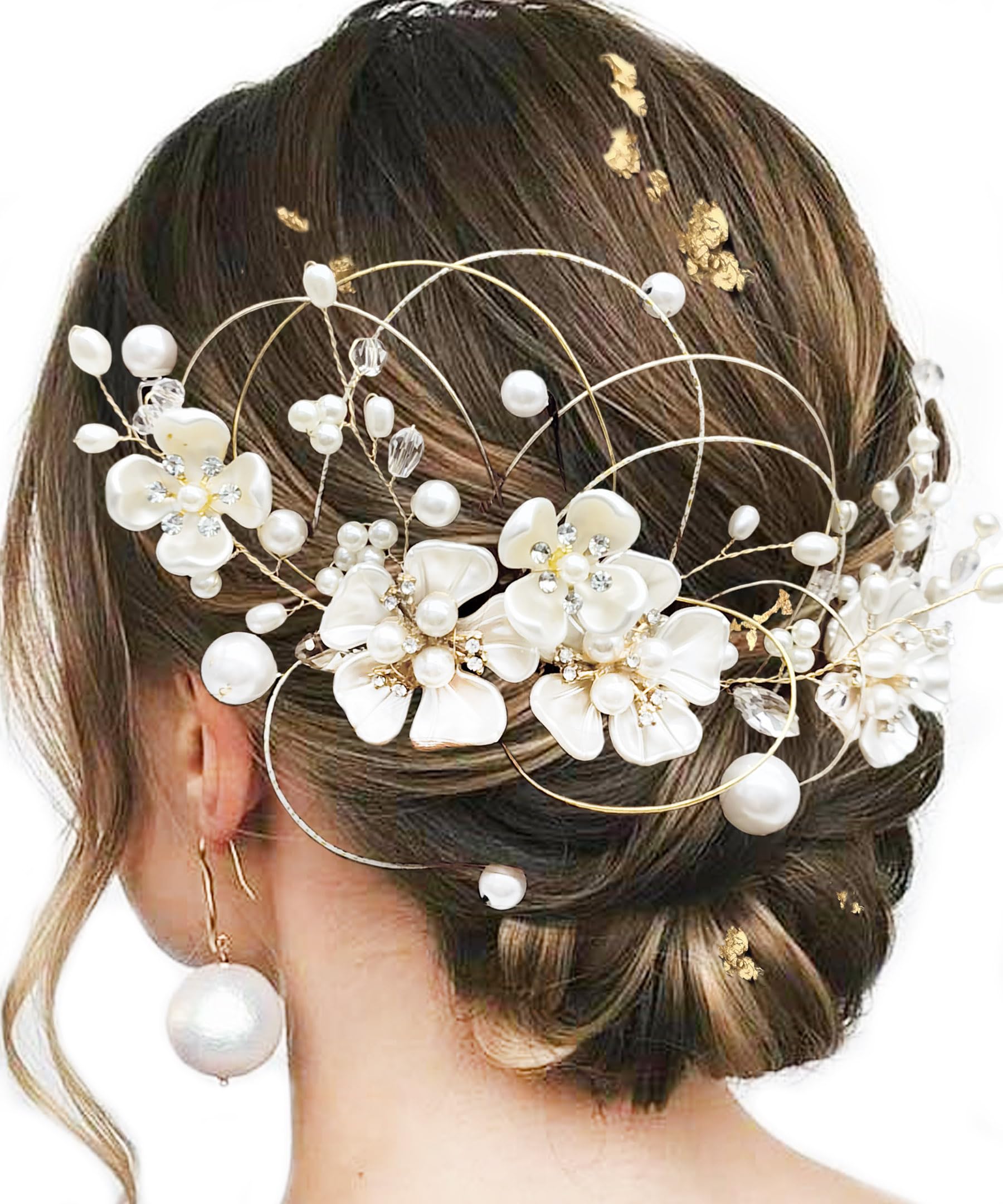 

Барамоли Украшения для волос для золотого входа и Великолепные и милые аксессуары для волос, Доступные в 9 цветах Свадьбы, Жемчуг, Церемонии совершеннолетия,