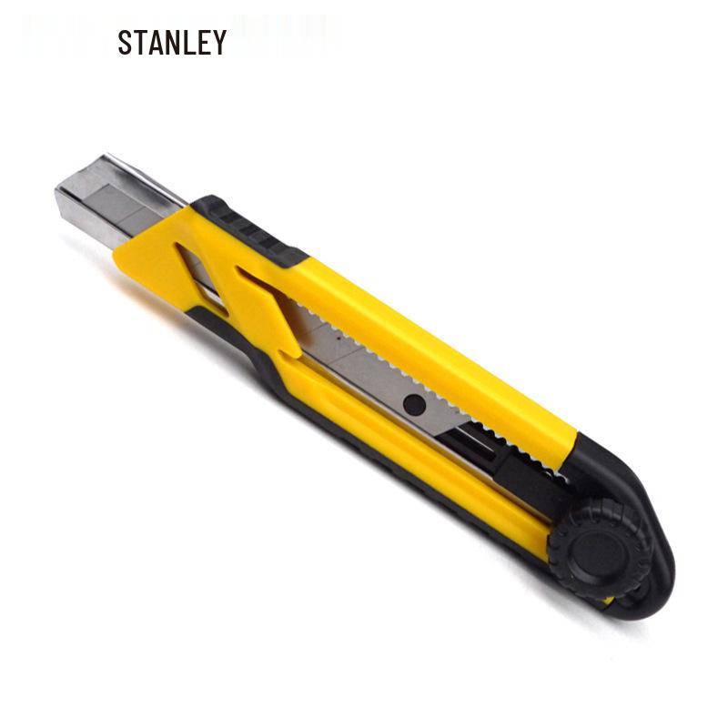 STANLEY Two-Color Handle Utility Knife, Stainless Steel Paper Cutter & Wallpaper Knife (Model: 10268)