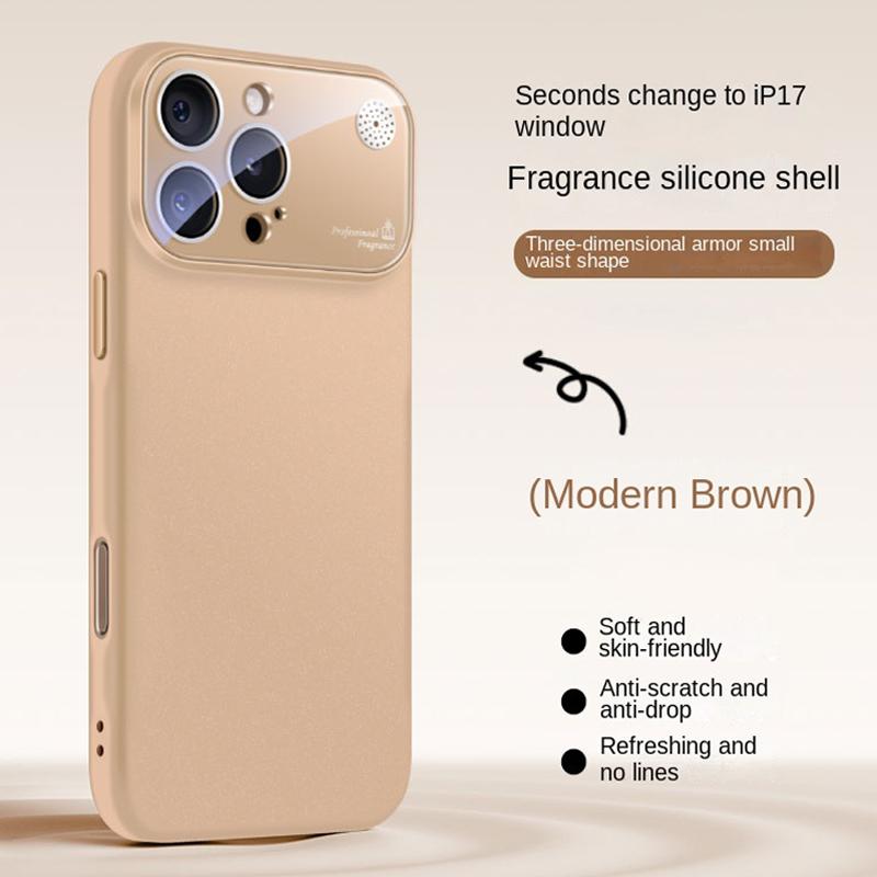 New Fragrance Liquid Silicone Phone Case For iPhone 16 15 14 13 12 11 Pro Max Plus Full Lens Protection Soft Shockproof Cover