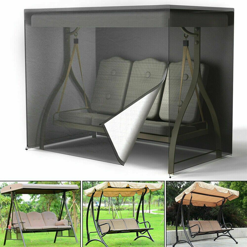 Swing Hammock Cover Garden Swing Cover 2-Seater 3-Seater Outdoor Garden Patio Protector Sun Shade Waterproof Chair Rain Cover