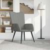 Vidaxl Armchair, Light Gray, Upholstered In Velvet