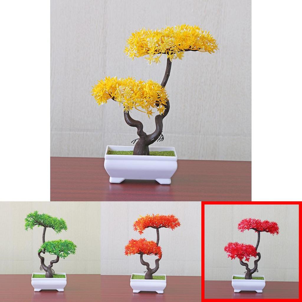 Indoor Decorative Plastic Bonsai Potted Plant For Home Decor