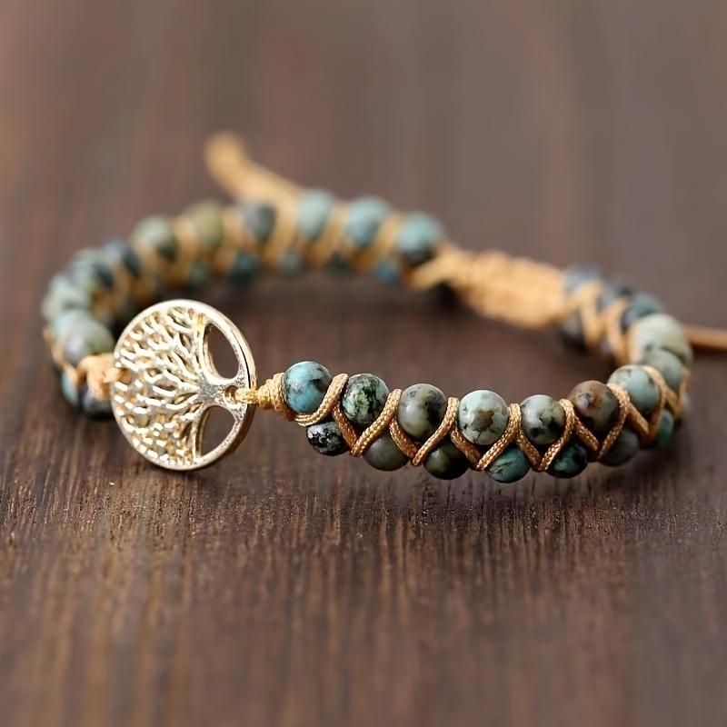1pc Beaded Braided Bracelet Bohemian Spiritual Style Perfect for Daily Layering Meaningful Looks Unique Jewelry Ideal for Casual