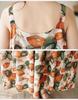 2026 Summer Cotton Linen Patchwork Long Dress with Slimming Loose Fit and Large Hem Skirt