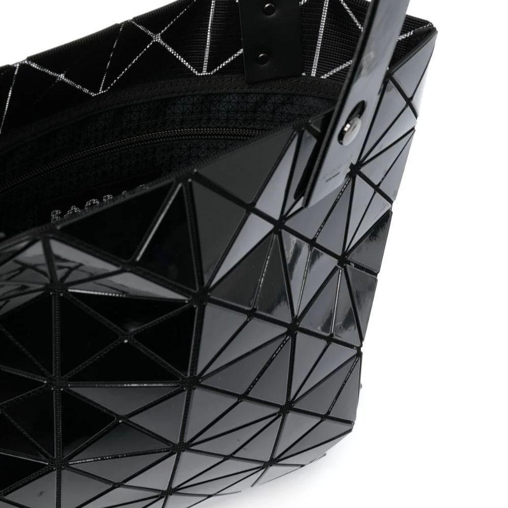 New ISSEY MIYAKE Polyurethane Tote Bag Shopping Bag Handbag Women's Black BB36-AG053-15