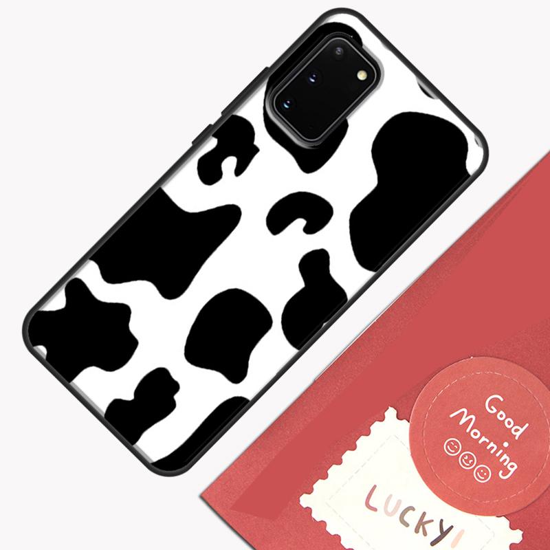 Coque de téléphone motif peau de vache tachetée pour Samsung Galaxy S25 S26 Ultra S20 S21 S22 S23 S24 Plus S9 S10 S25 FE Coque