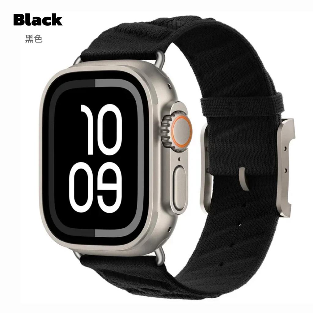 Nylon Sportband voor Apple Watch 45mm 44mm 49mm 46mm 38 40 41 42 mm Voor iwatch Serie 10 9 8 7 6 SE Ultra 2/1 band polsband