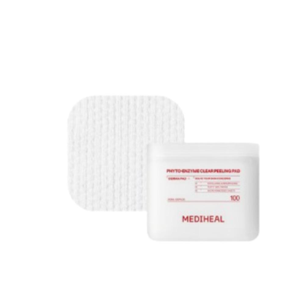 MEDIHEAL Phyto-Enzyme Peeling Derma Toner Pads Gentle Exfoliating Care 200 Pads