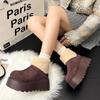 Mao Mao Thick-soled Fashion Short Snow Boots Women's 2025 Winter New Velvet Thickened Small Muffin Sole Cotton Shoes Boots