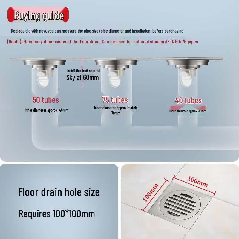 Submarine Ultra-Thin Floor Drain