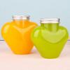500Ml Heart-Shaped Clear Cold Drink Bottle Juice Bottles Leakproof Milk Bottles Portable Beverage Bottles Water Bottles Sealing