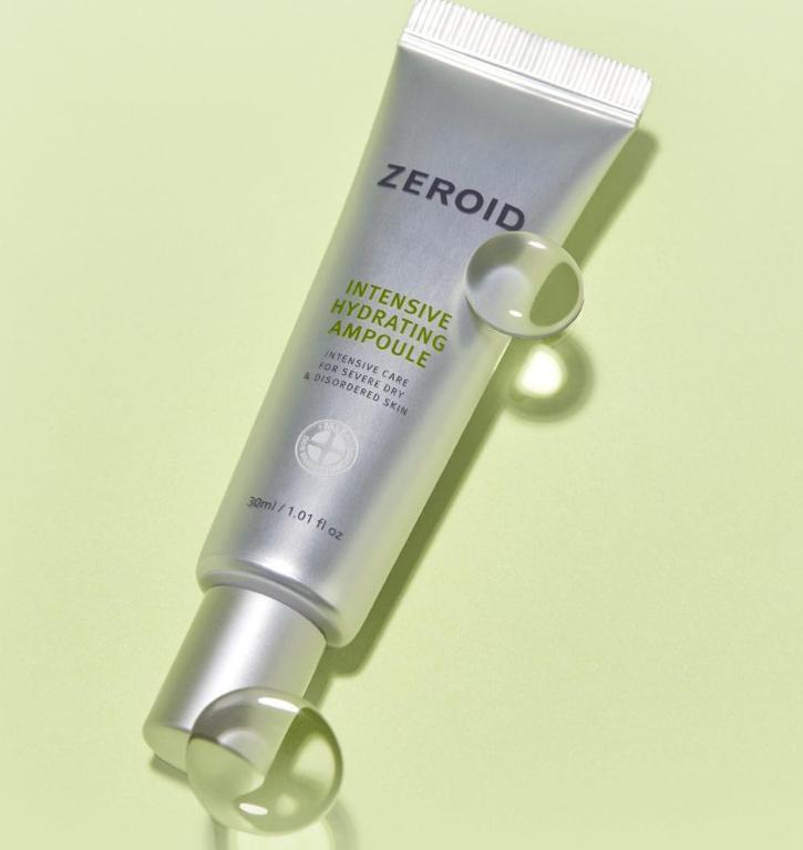 ZEROID Intensiv fuktighetsgivende ampulle 30 ml – Fuktighetsboostende serum for sensitiv hud