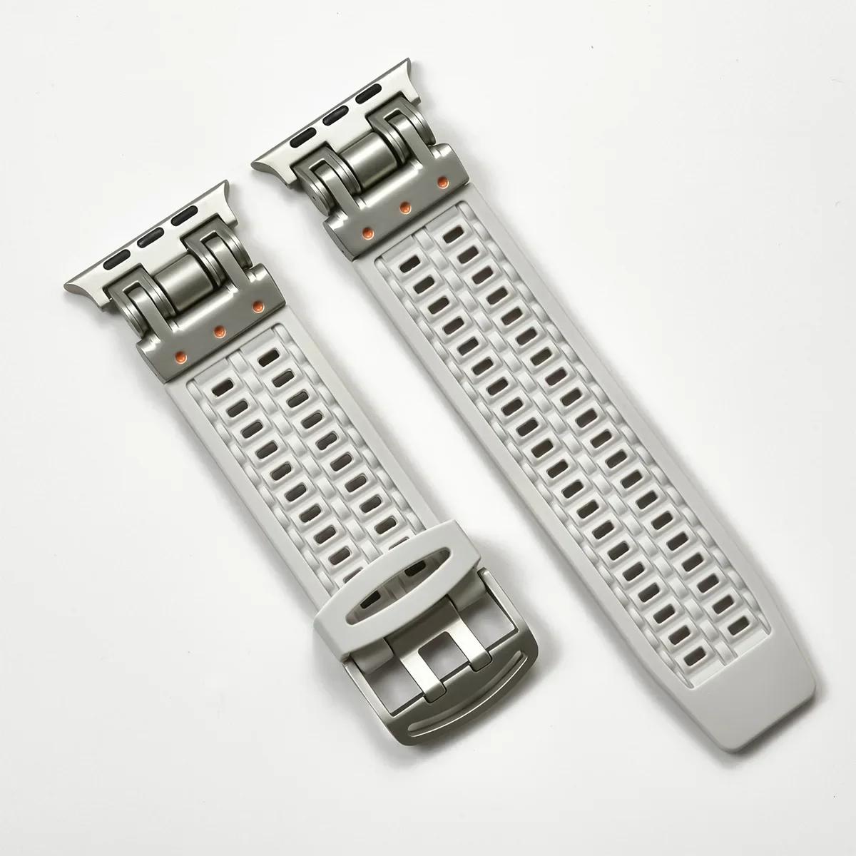 

Silicone Band for Apple Watch Ultra3 2 49mm 45mm 44mm 42mm Sports Strap Correas for IWatch Series 11 10 46mm 9 8 7 6 SE Bracelet 49mm Ultra 3