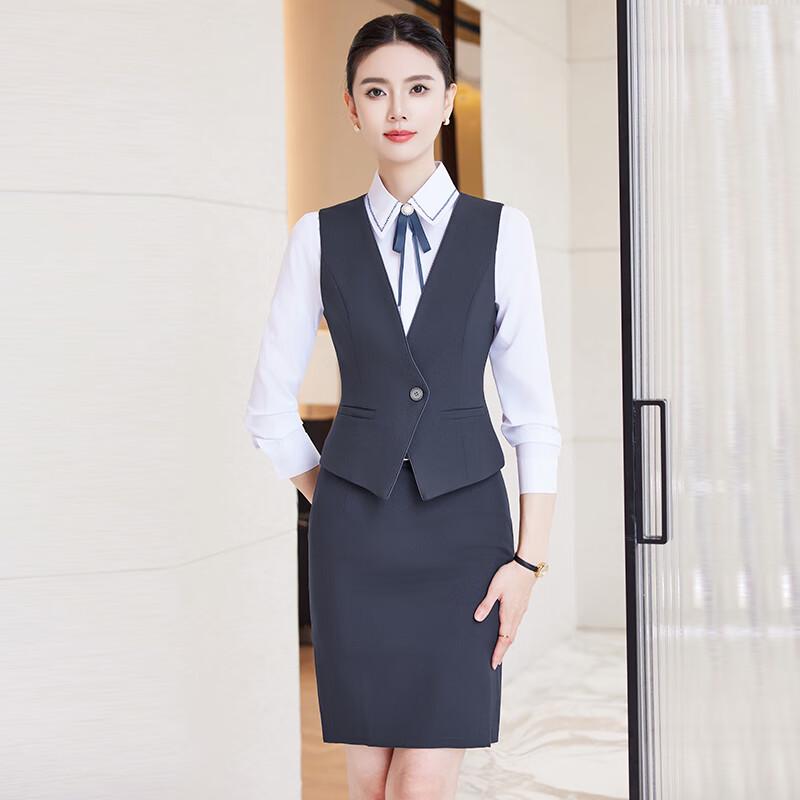 Women's Professional 3-Piece Vest Suit
