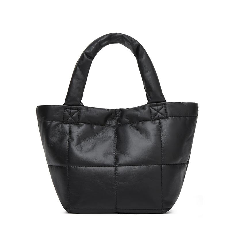Large-capacity Fashionable High-end Simple Crossbody Tote Bag and Basket Bag чёрный