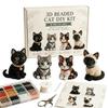 Cuentas Pequeñas Kit de Animales con Cuentas 3D Diseño Lindo Manualidad Creativa Kit de Arte con Cuentas Hecho a Mano Kit de Manualidades con Cuentas Forma de Animal Kit de Manualidades con Cuentas DIY Decoración del Hogar