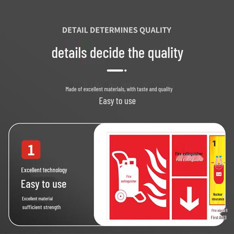 Trolley Fire Extinguisher Instruction Sticker