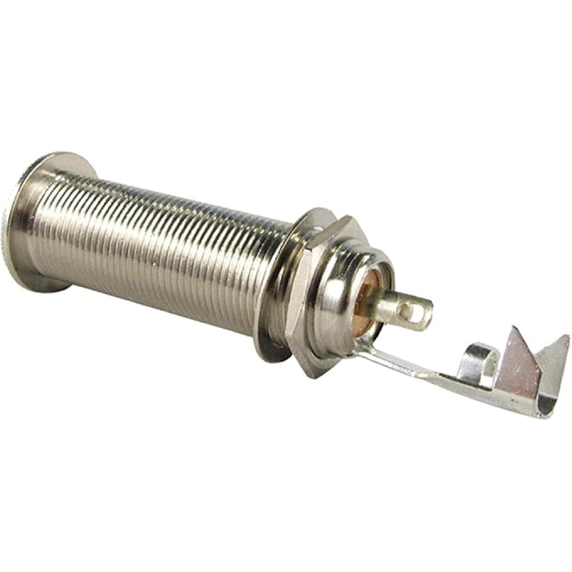 

Switchcraft 152B 1/4-дюймовый стерео TRS глубокий панельный разъем с шайбой и гайкой, никелевая отделка