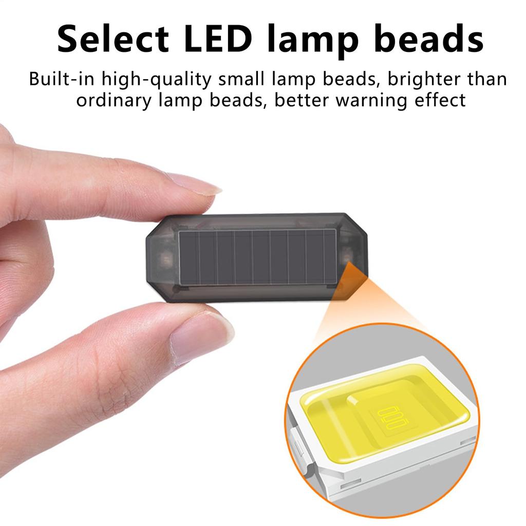 Anti-theft Solar Car Alarm - Dummy LED Light Indicator, Auto Security Theft Deterrent |