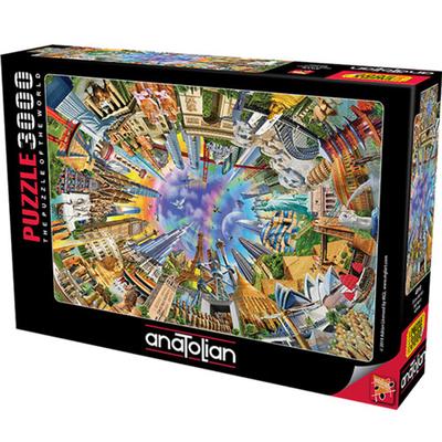 Anatolijskie Puzzle Świata 3000szt (360 Świat)