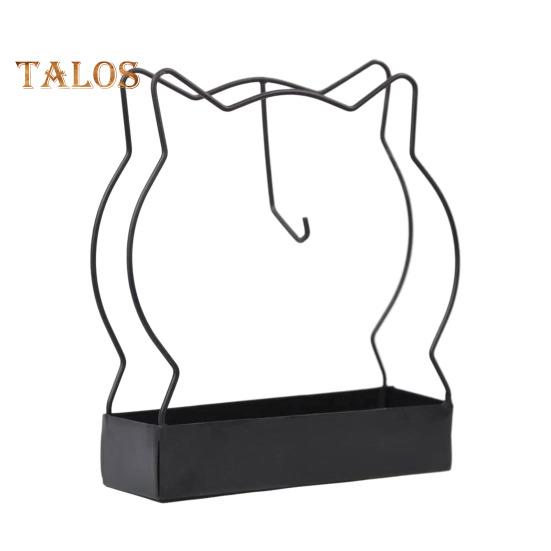 Metal Incense Coil Holder with Ash Catcher Tray Cat Ear Pine Tree Repellent Spiral Incense Hanger Stand Portable Incense Burner Decoration