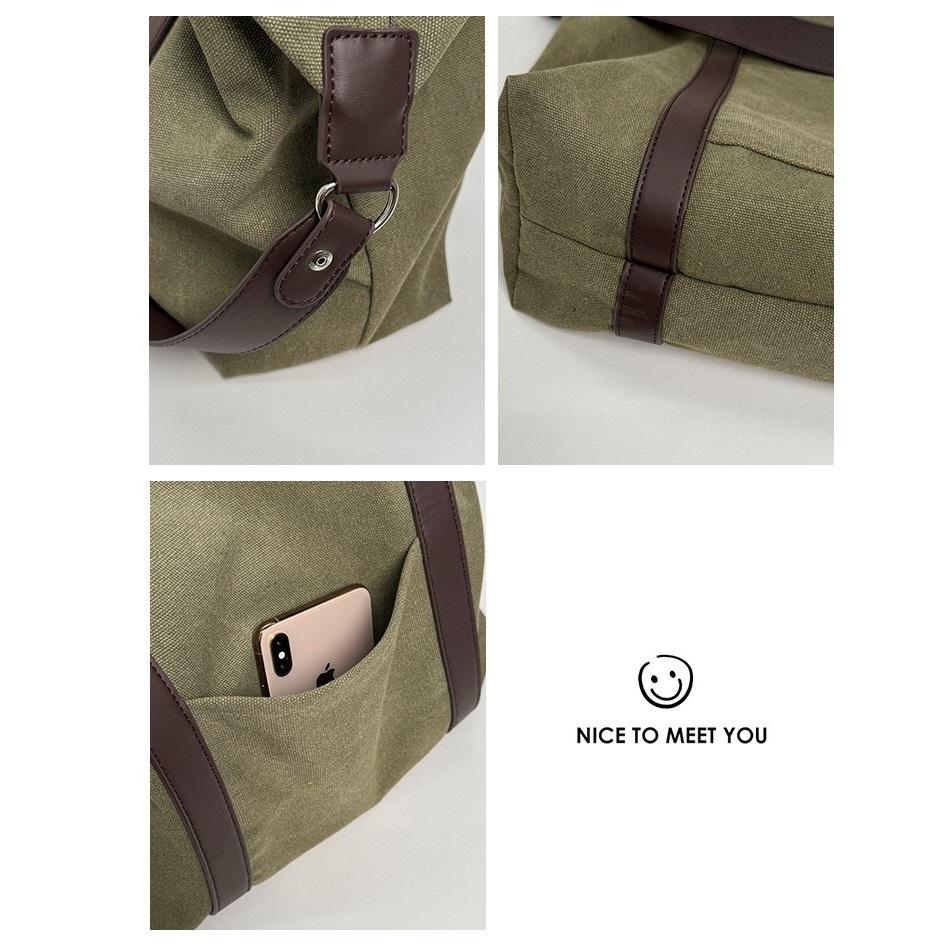 Fashionable and Versatile Casual Handbag Canvas Briefcase