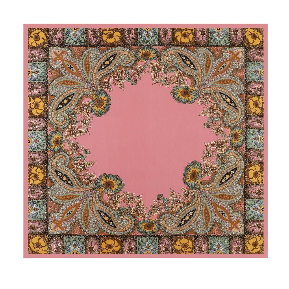 90x90cm Imitation silk Silk Scarf Cashew Pattern Bandana Casual Beach Shawl Women