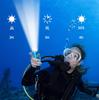 Diving 3 Lighting High 5000 Usable Up To 250m Submersible Compact LED Underwater Battery Level Ideal for Outdoor Activities Like Emergency and Power