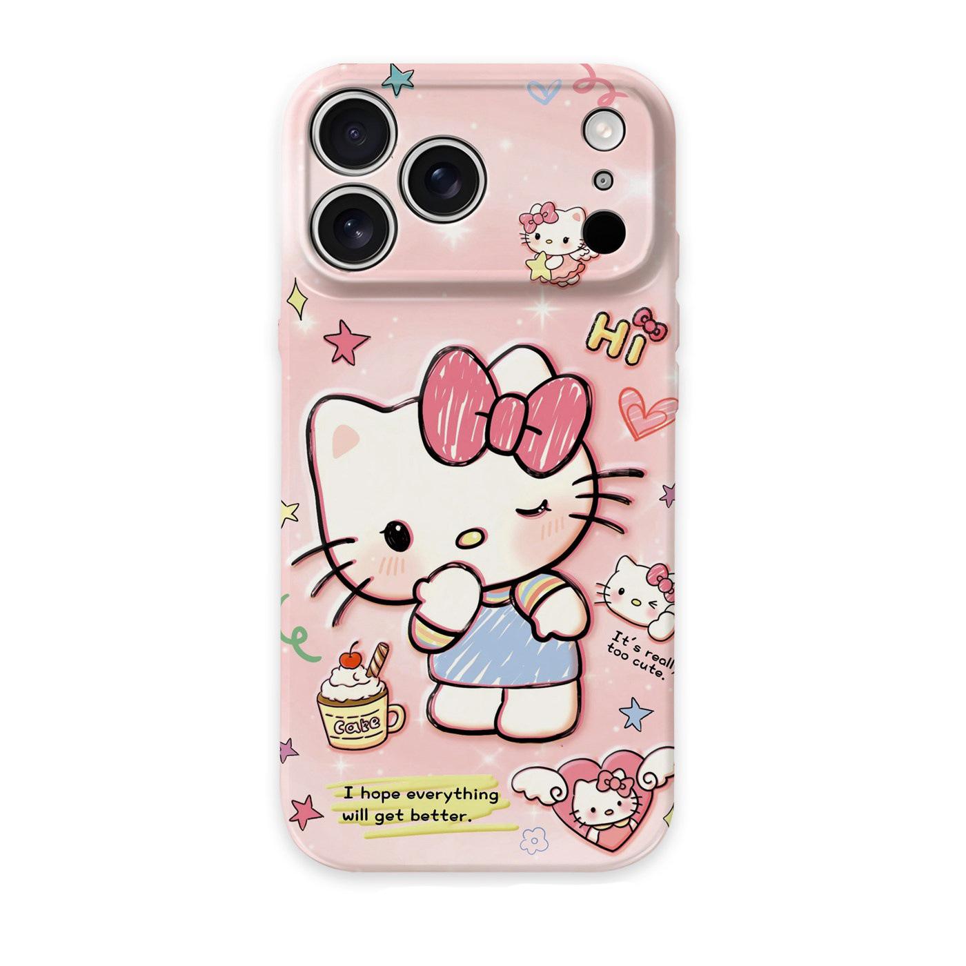 

Creative Cartoon Cat Phone Case for iPhone 17 Pro Max - Protective Cover iPhone 15