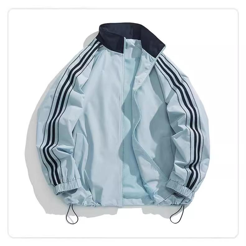 Куртка мужская осенняя винтажная с воротником-стойкой ветрозащитная модная универсальная куртка S