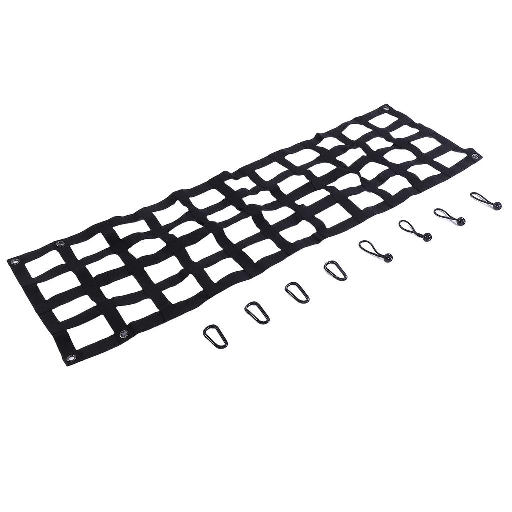 Hochleistungs-Heckklappennetz 60 Zoll x 18 Zoll Heckklappennetz Verstellbarer Ladeflächenverlängerer Heckklappen-Frachtnetz-Ersatz für